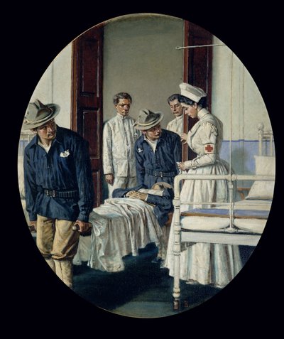 Ve vojenské nemocnici od Vasili Vasilievich Vereshchagin