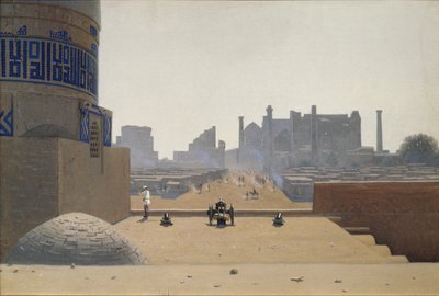 Hlavní ulice v Samarkandu brzy ráno, 1869-1870 od Vasili Vasilievich Vereshchagin