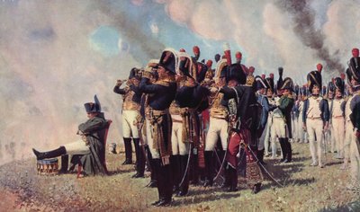 Napoleon I. na Borodinských výšinách (barevná litografie) od Vasili Vasilievich Vereshchagin