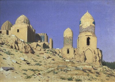 Nekropole Shah-i-Zinda The Living King v Samarkandu, 1869-1870 od Vasili Vasilievich Vereshchagin