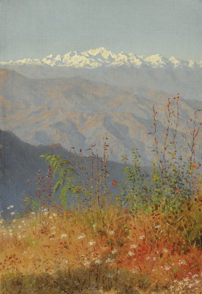 Západ slunce v Himalájích, 1879 od Vasili Vasilievich Vereshchagin