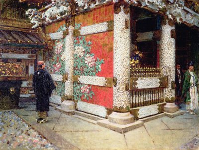 Šintoistický chrám v Nikko, Japonsko od Vasili Vasilievich Vereshchagin