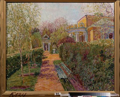 Čajový pavilon - Obraz Vasilije Vasiljeviče Perepletčikova (1863-1918), olej na plátně od Vasili Vasilyevich Perepletchikov