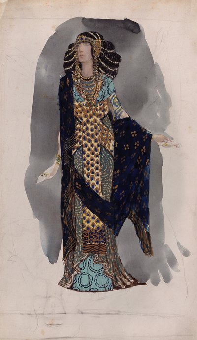 Kostýmní návrh ze série Oriental dancers, 1900s od Vasili Vasilyevich Vladimirov
