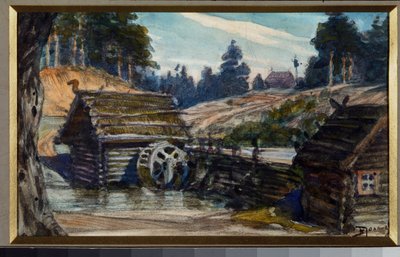 Scénografie k opeře Rusalka Alexandra Dargomyžského (1813-69) od Vasilij Dmitrievich Polenov