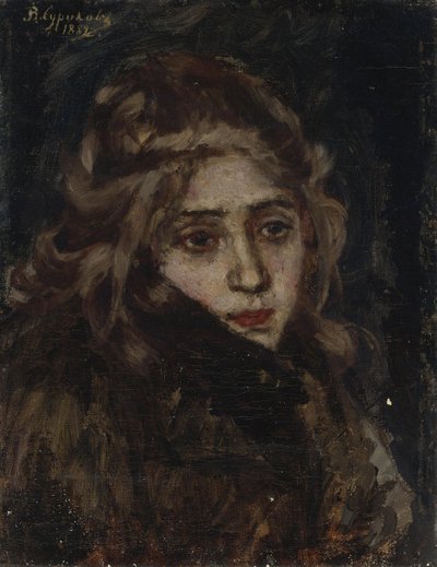 Princezna Maria Alexandrovna Menshikova. Studium pro Menshikova v Berezově, 1882 od Vasilij Ivanovic Surikov