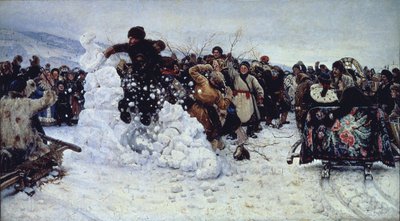 Storm of Snow Fortress, 1891 od Vasilij Ivanovic Surikov