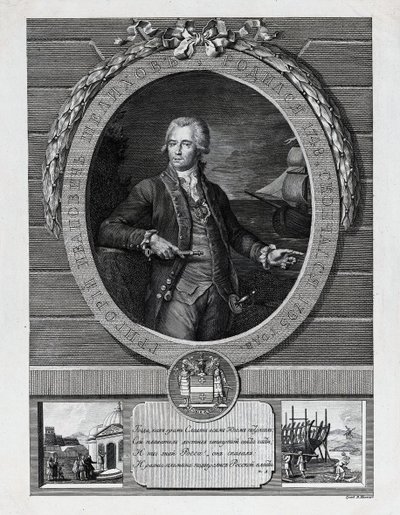 Grigorij Ivanovič Šelichov 1747-1795, konec 18. stol. od Vasily Ivanovich Ivanov