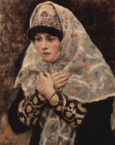 Bojarská dívka se zkříženýma rukama od Vasily Surikov