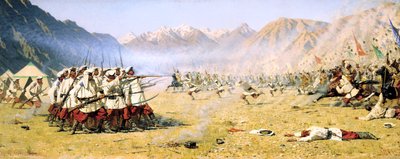 Náhlý útok, 1871 od Vasily Vereshchagin