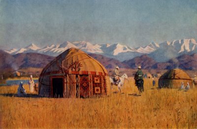 Kirghiz yourta u řeky Chu, 1869-1870, 1965. od Vasily Vereshchagin