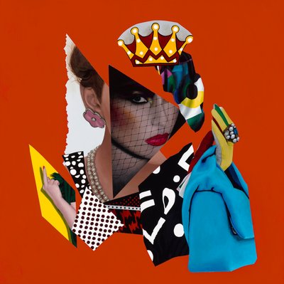 A bit of a Drama Queen, 2019 (akryl na dřevě) od Vaskeen Vaskeen