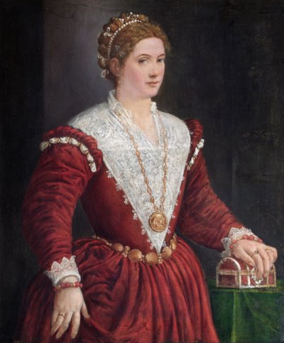 Neznámá dáma (olej na plátně) od Venetian School