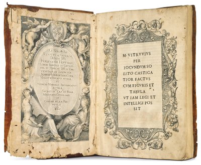 Deset knih o architektuře od Marcus Vitruvius Pollio, editoval Fra Giovanni Giocondo, 1511 od Venetian School