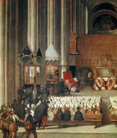 sněm Tridentského koncilu od Venetian School