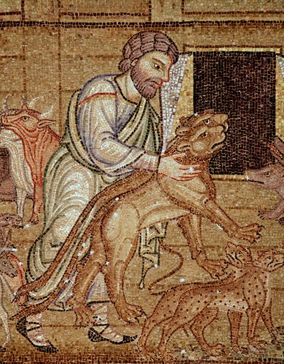 Život Noemova, archa (detail mozaiky od Veneto-Byzantine School