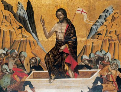 Vzkříšení, Benátky nebo Kréta, cca 1500 od Veneto Cretan School