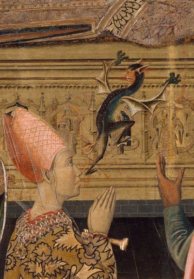 Princezna Eudoxie před hrobkou svatého Štěpána Detail od Vergós Family
