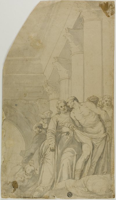 Kristus uzdravuje nemocné v jezírku Bethesda od Veronese (Paolo Caliari)