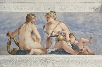 Apollo a Venuše, ze Sala di Bacchus, kolem roku 1561 od Veronese
