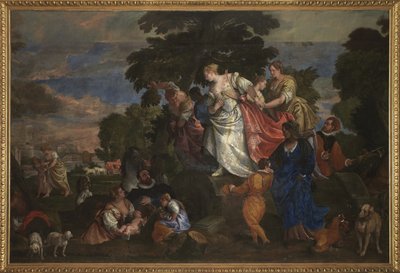 Mojžíš zachráněn z vod, 1582-83 od Veronese