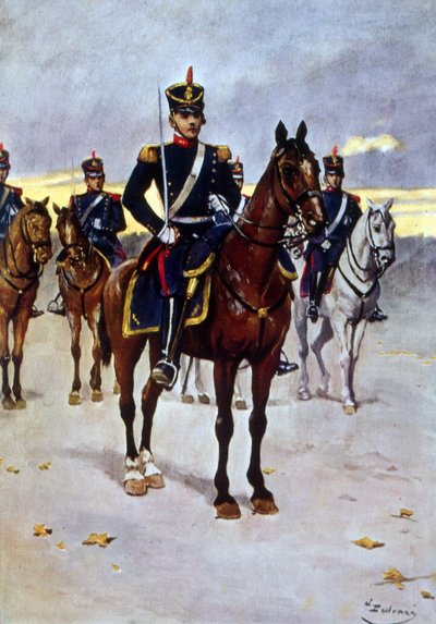Argentinská armáda nasazený granátník od Vicente Blasco Ibanez