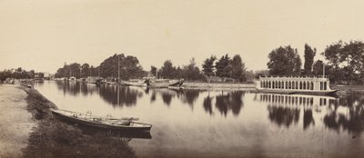 Barges v Oxfordu, 1862. od Victor A Prout