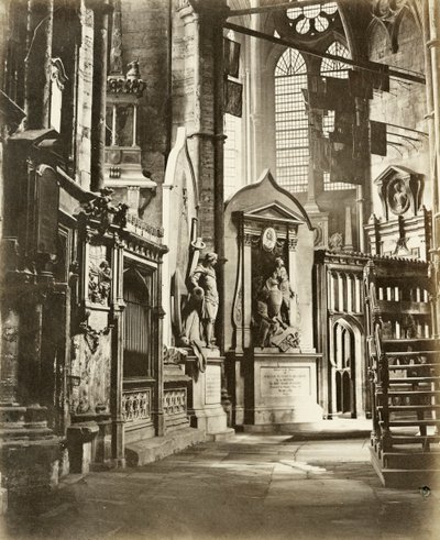 Severní ulička Westminsterského opatství, Londýn, c1860 od Victor A Prout