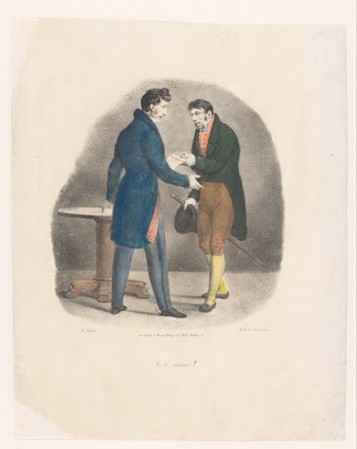 Mladý muž dostává dopis Je le savais! (název na objektu) Rok v životě mladého muže (název seriálu) Un an de la vie de jeune homme, histoire opravdová (název série) od Victor Adam