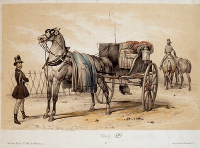 Tilbury - Litografie od Adama, ca. 1840 od Victor Adam