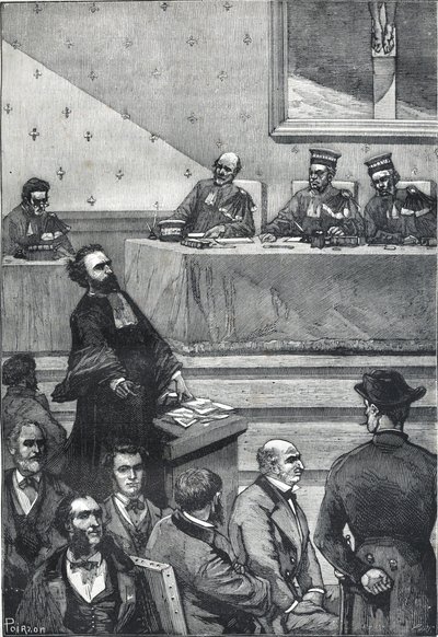 Populární ilustrovaný životopis Gambetty - ovládnutý výmluvností tohoto nováčka od Victor Armand Poirson