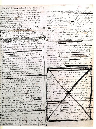 Autografická stránka Hugových Bídníků. 1845-1861 (dokumenty (dopisy)) od Victor Hugo
