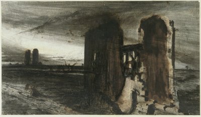 Ruiny v krajině, 1870 od Victor Hugo