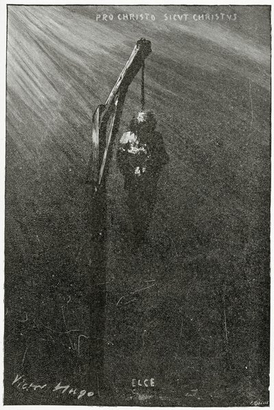 Pověšení Johna Browna, 19. století (č. rytina) od Victor Hugo