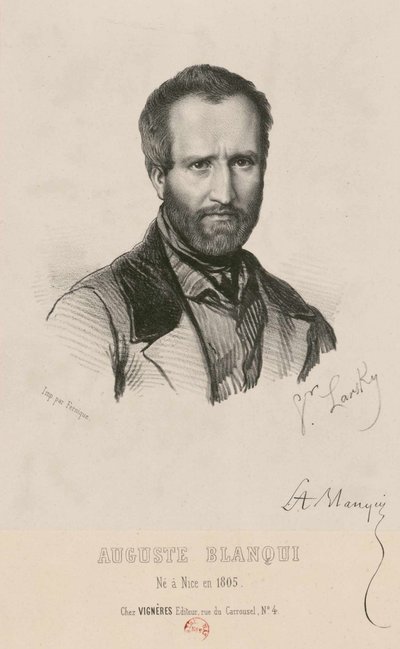 Portrét Louis-Auguste Blanqui 1805-1881, 1849. od Victor Larsky