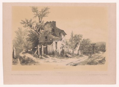 Boerderij op de Mont Valérien Na Mont Valérien (název na objektu) od Victor Lefranc