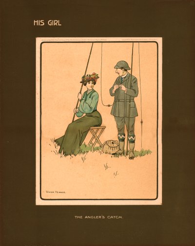 Jeho dívka, The Anglers Catch. od Victor Venner