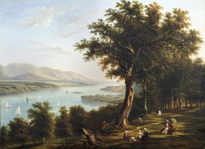 Pohled z Hyde Parku na řeku Hudson, 1845 od Victor de Grailly