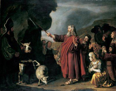 Mojžíš udeřil do skály od Victors