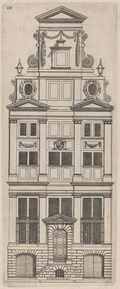 Nadmořská výška holandské fasády: pl. 3 od Vignola