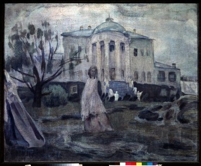 Fantomové (Duchové). Peinture de Victor (druhý) Elpidiforovič Borisov Musatov (Borisov-Musatov) (1870-1905). Tempera pane Toile od Viktor Elpidiforovich Borisov Musatov