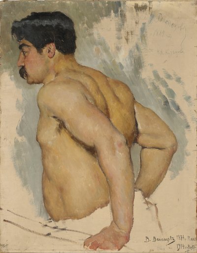 Portrét umělce Nikolaje Kuzněcova 1850-1929, 1884. od Viktor Mikhaylovich Vasnetsov
