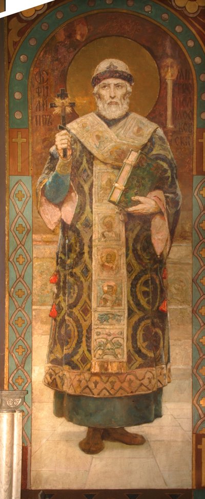 Svatý Filip, metropolita moskevský, 1885-1896 od Viktor Mikhaylovich Vasnetsov
