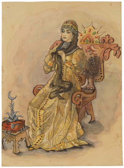 Princezna, která se nikdy neusmála Nesmeyana, 1896 od Viktor Mikhaylovich Vasnetsov