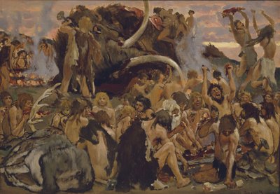 Doba kamenná. Svátek, 1883 od Viktor Mikhaylovich Vasnetsov