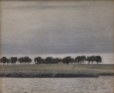 Předběžná studie pro Solregn. Jezero Gentofte, 1903. od Vilhelm Hammershøi