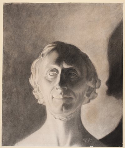 H.W. Bissenova portrétní busta H.C. Andersen od Vilhelm Hammershøi