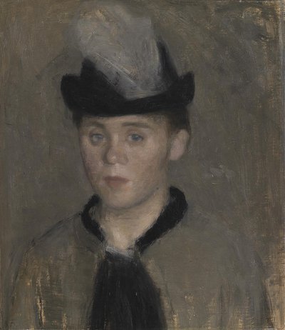 Ida Ilstedová, umělcova snoubenka. Skica od Vilhelm Hammershøi