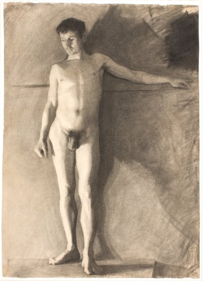 Stojící mužský model od Vilhelm Hammershøi