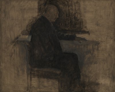 Architekt Thorvald Bindesbøll od Vilhelm Hammershøi